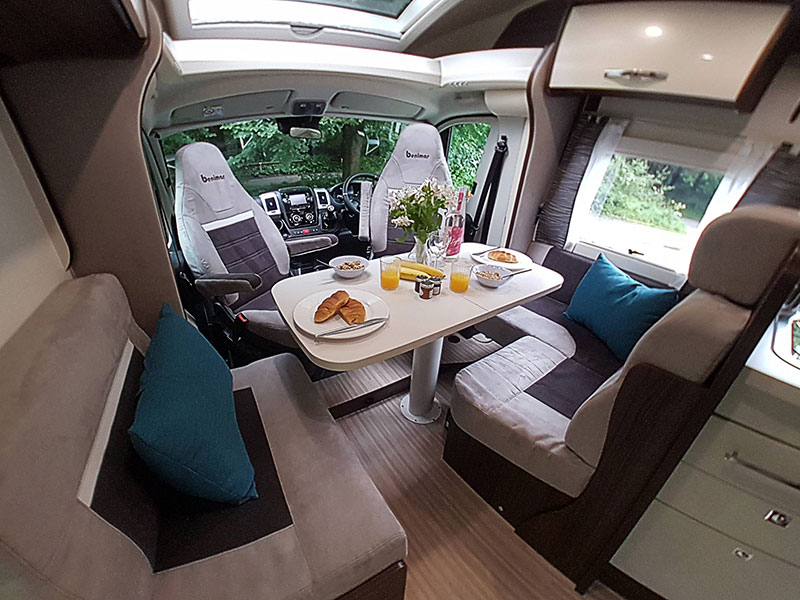 Interior of one the motorhomes from Life's an Adventure hire