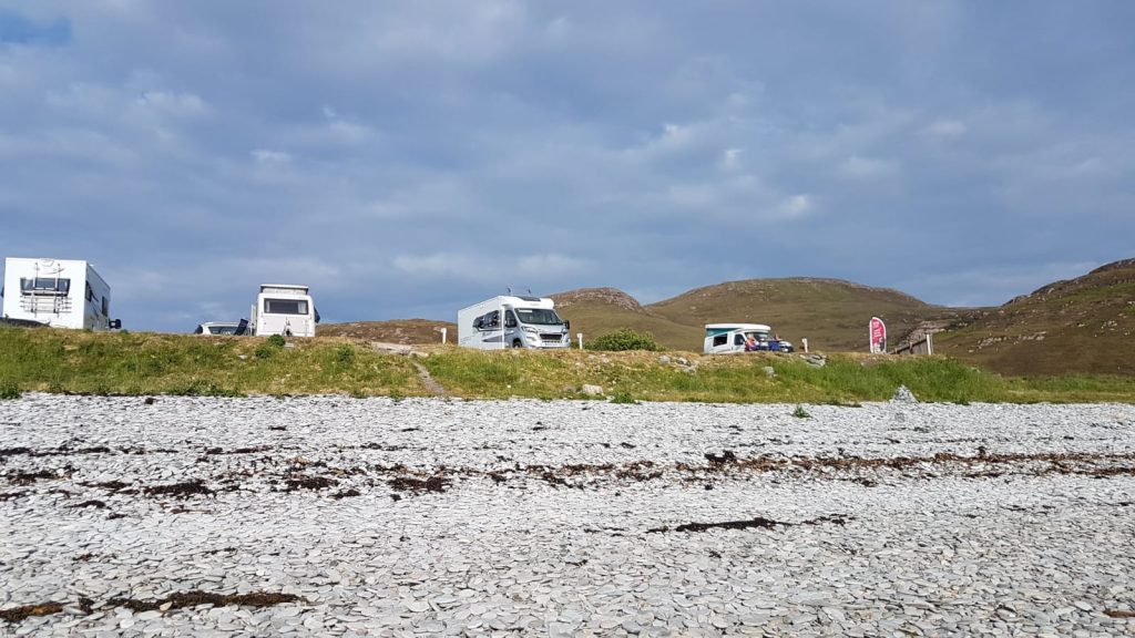 Camping in a motorhome during a Cornwall road trip