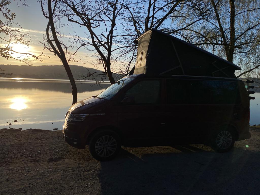VW California Campervan hired from Life's an Adventure on a Lake District road trip
